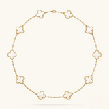 CLOVER | 10 Motive White Necklace